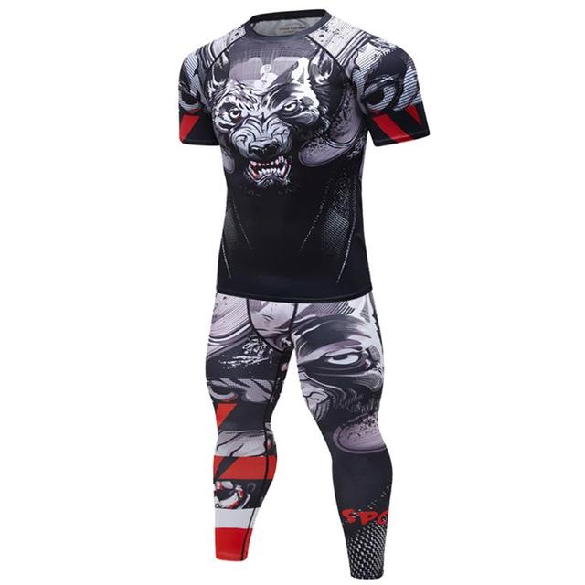 Rash Guard Jiu Jitsu T-shirts&Pants Sets