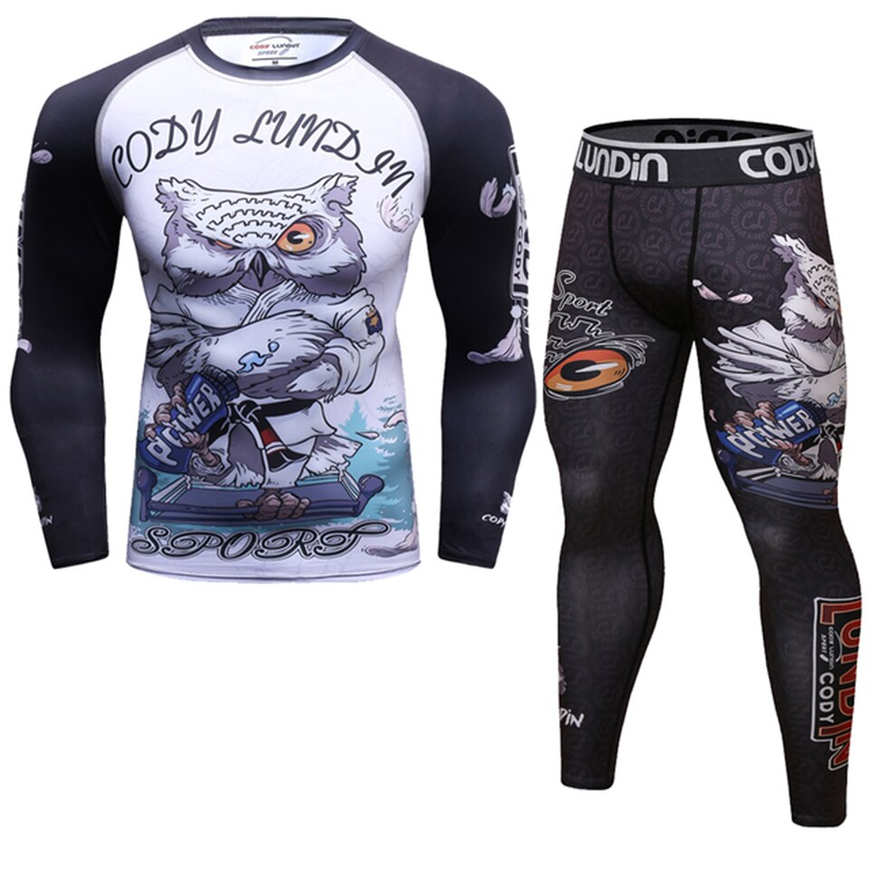 Rash Guard Jiu Jitsu T-shirts&Pants Sets
