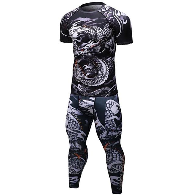 Rash Guard Jiu Jitsu T-shirts&Pants Sets