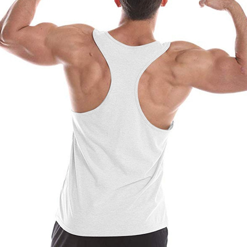 Mens Fitness Sports Vest GYM Sweat-Absorbing And Wide Shoulder