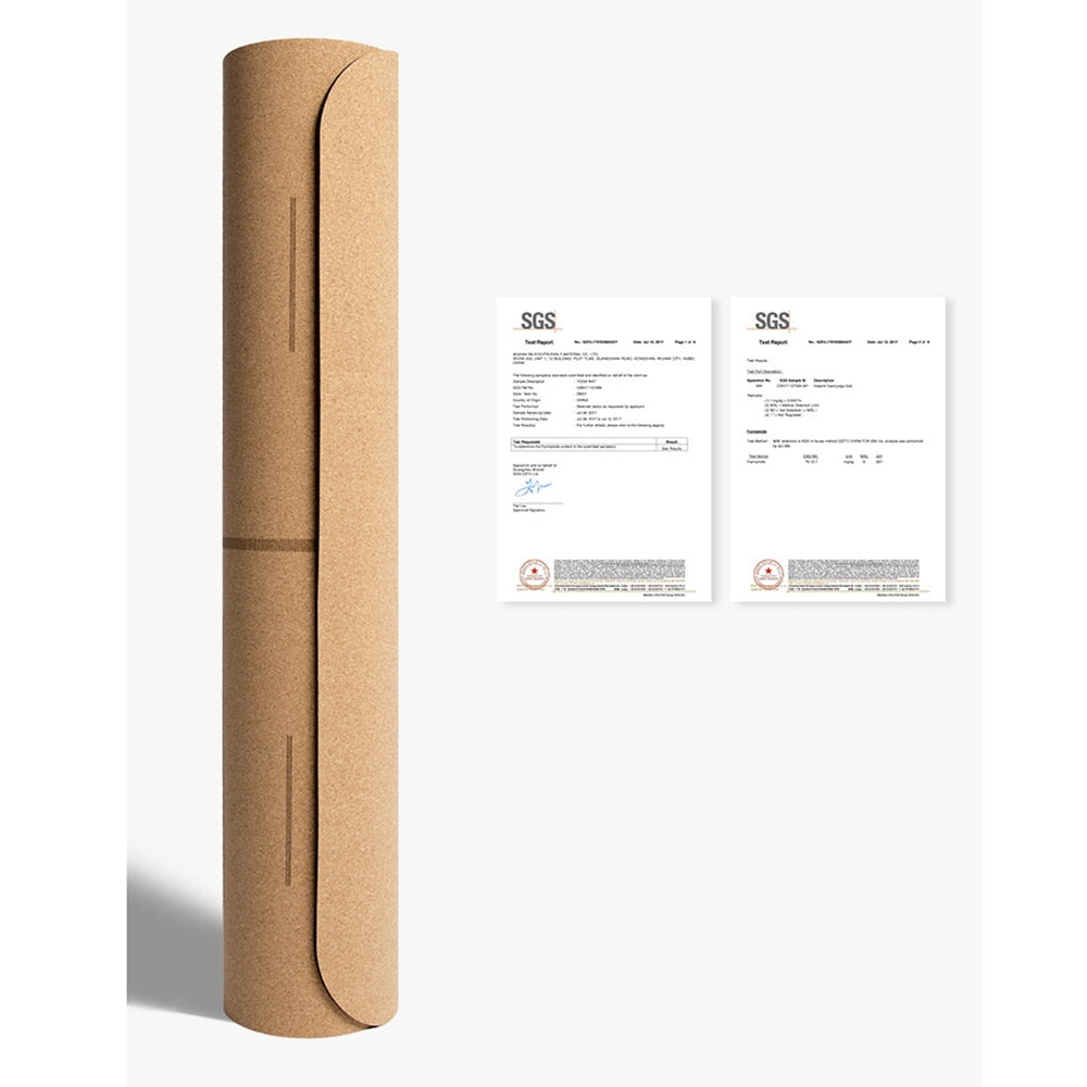 Natural Cork TPE Yoga Mat