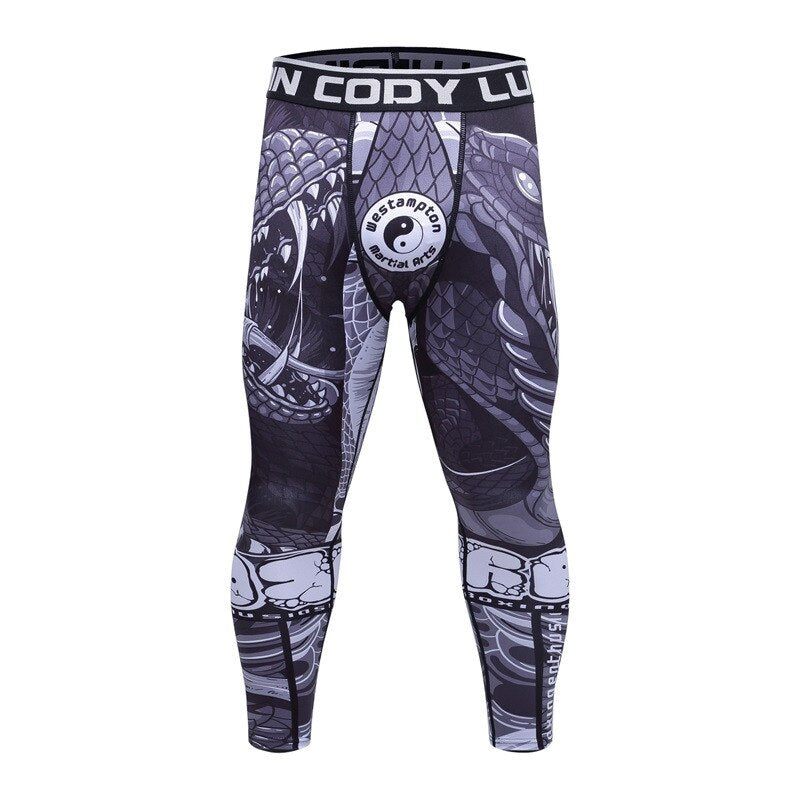 Men gym T shirts Pants Boxing Muay Thai MMA