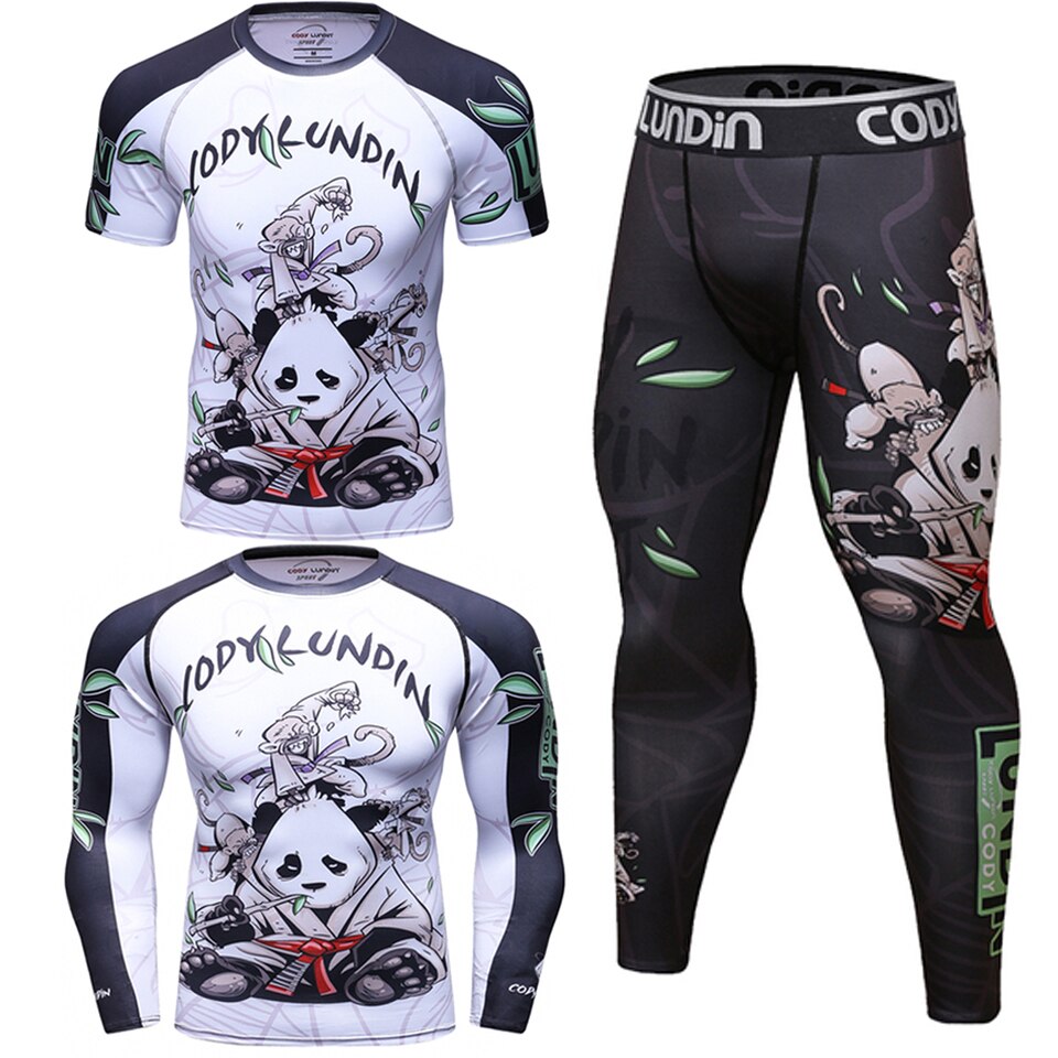Rash Guard Jiu Jitsu T-shirts&Pants Sets