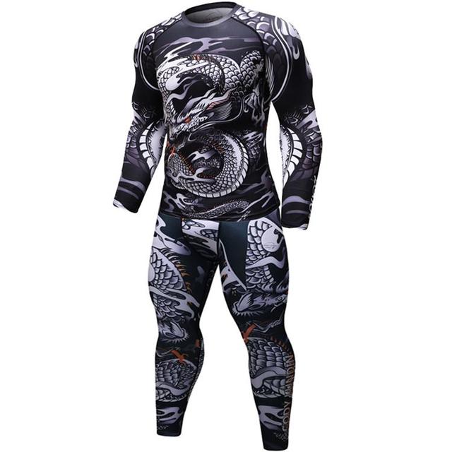 Rash Guard Jiu Jitsu T-shirts&Pants Sets