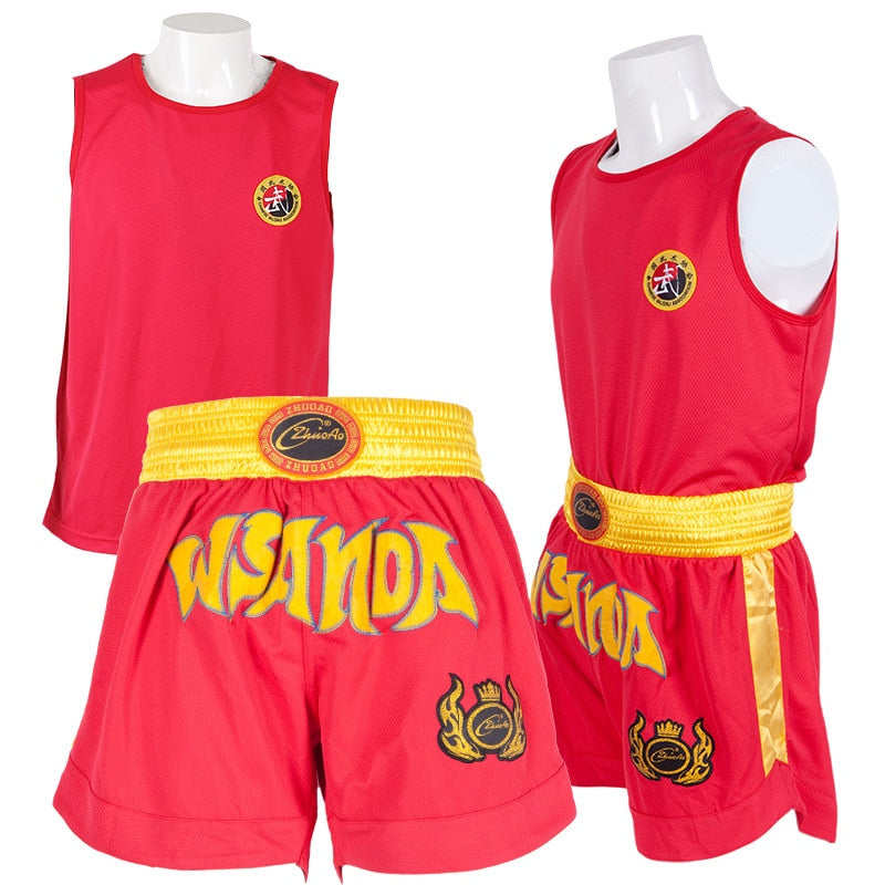 Boxing Shorts and Singlet Set Men & Women & Kids