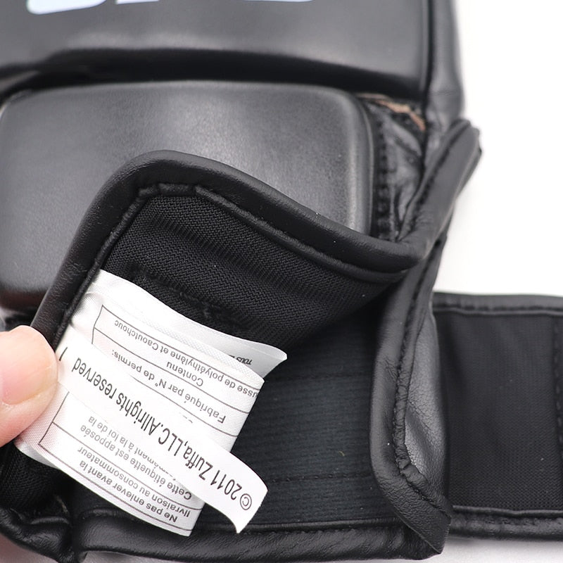 UFC Half Finger Boxing PU Leather Gloves