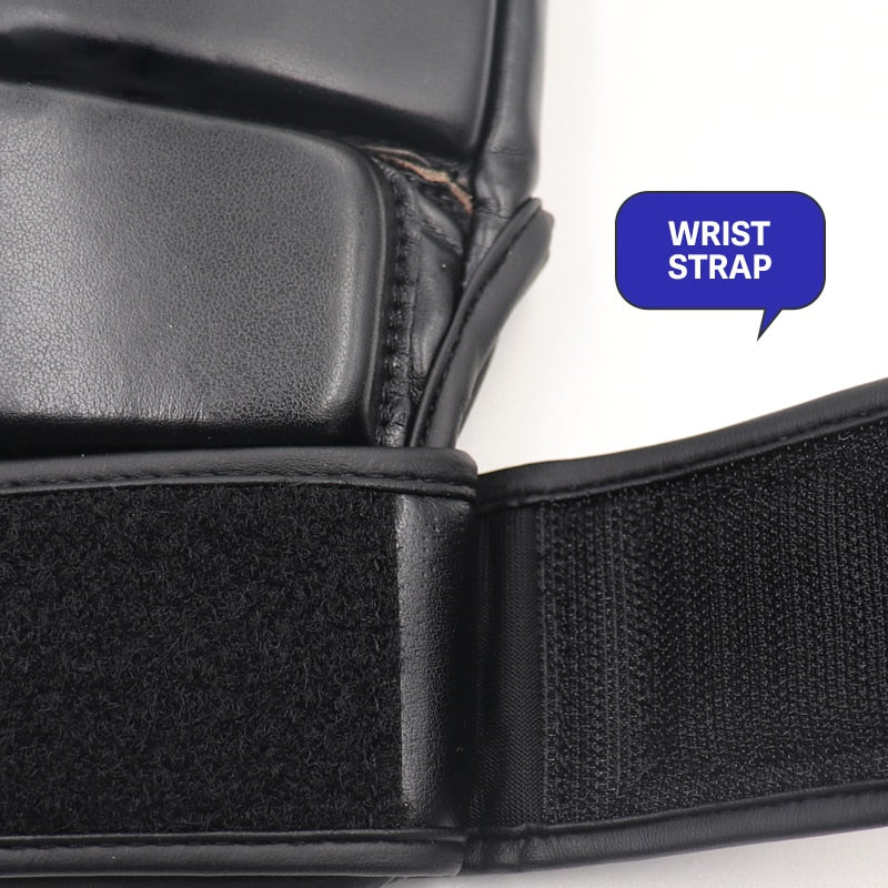 UFC Half Finger Boxing PU Leather Gloves