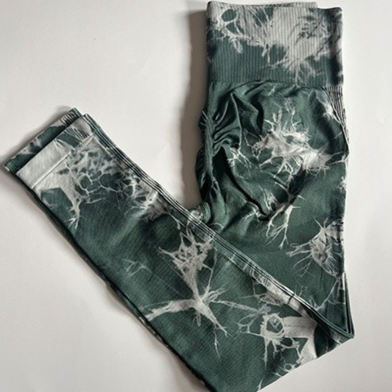 Tie Dye Seamless Scrunch Lifting Legging