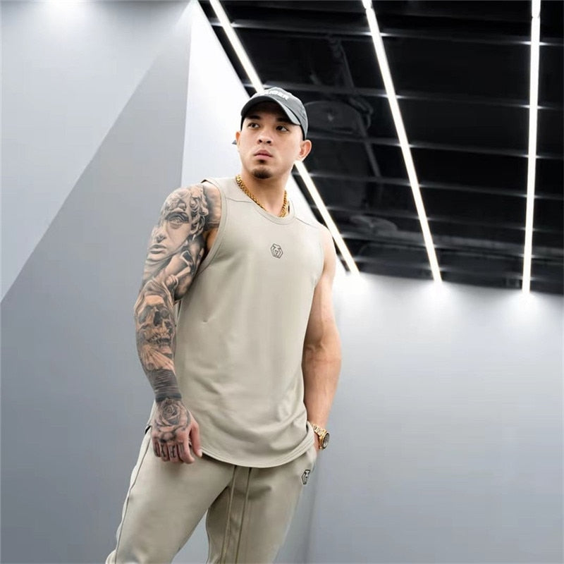 Mens Bodybuilding Vest Tank Top