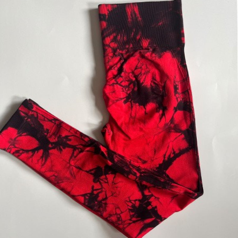 Tie Dye Seamless Scrunch Lifting Legging