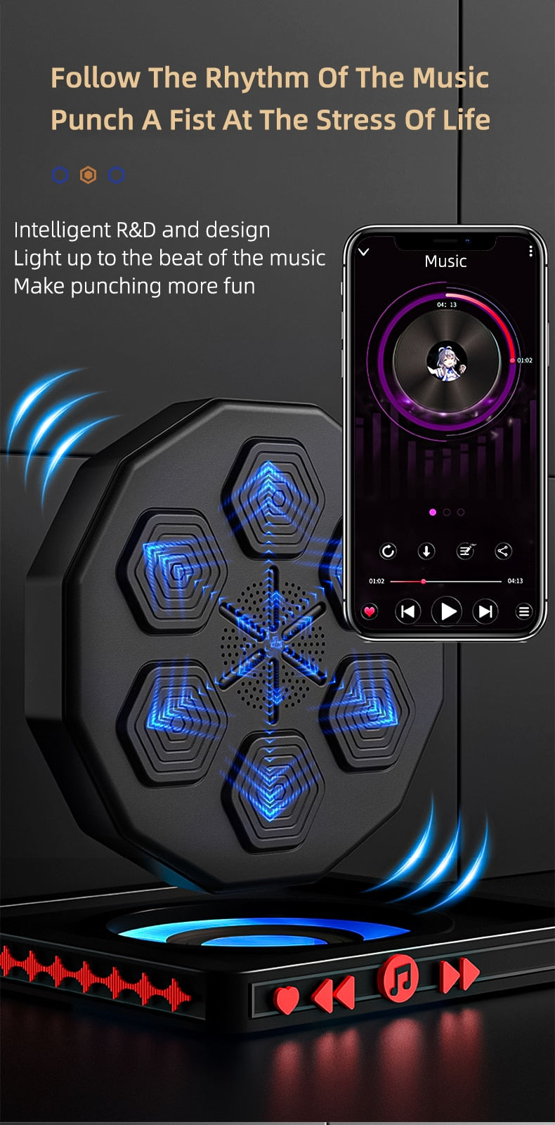 Smart Practice Wall Target Trainer (Music Boxing)