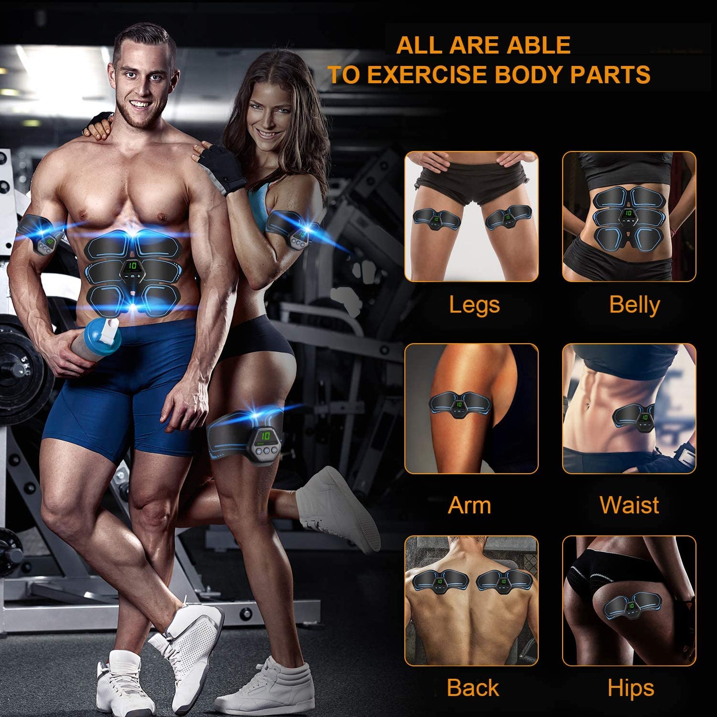EMS Abdominal Muscle Trainer Abdominal, Leg and Arm Toning