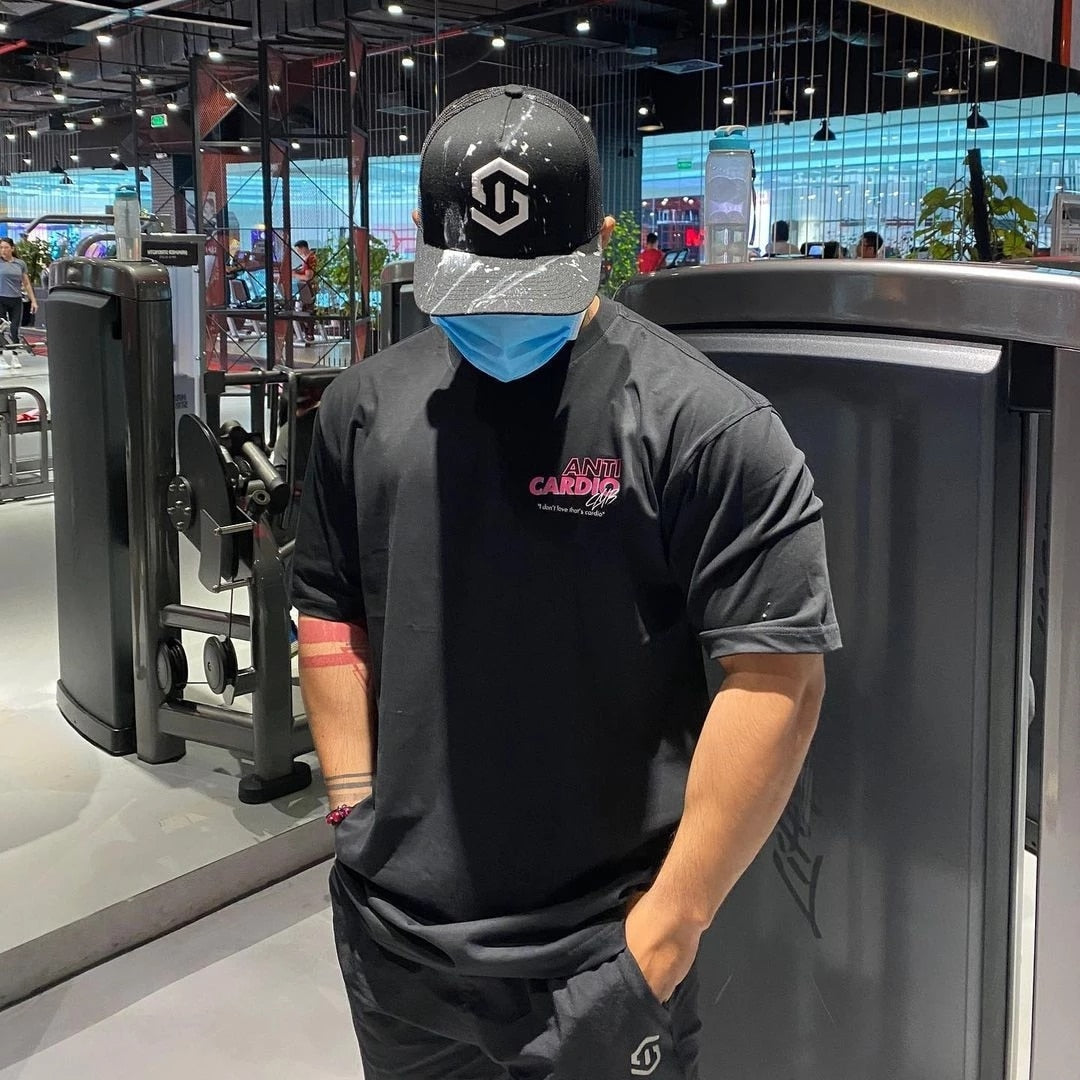 ANTI CARDIO Casual Oversized short sleeves t-shirt