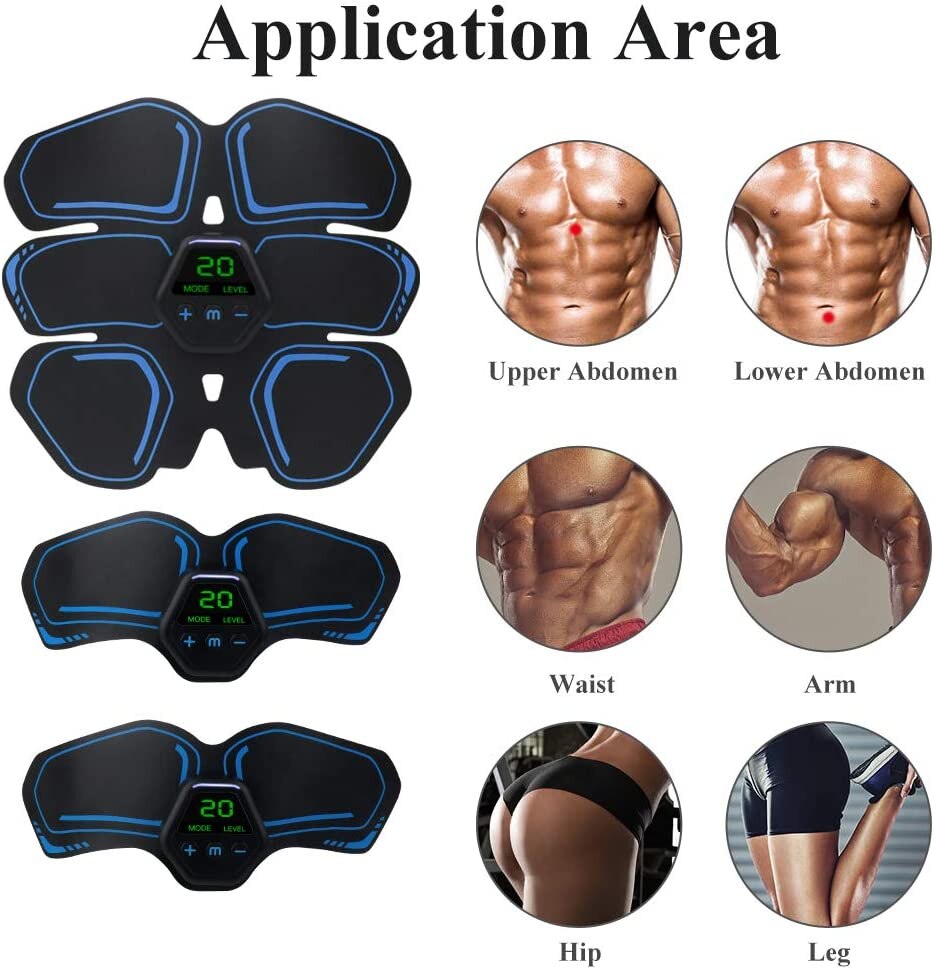 EMS Abdominal Muscle Trainer Abdominal, Leg and Arm Toning