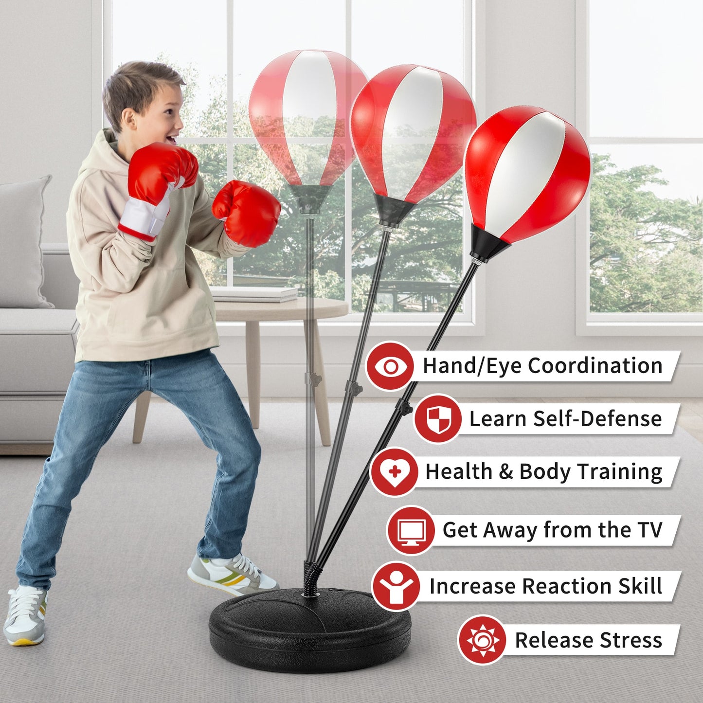 Kids Training Boxing Ball Speed Responsive