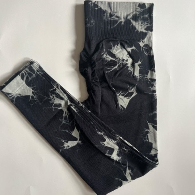 Tie Dye Seamless Scrunch Lifting Legging