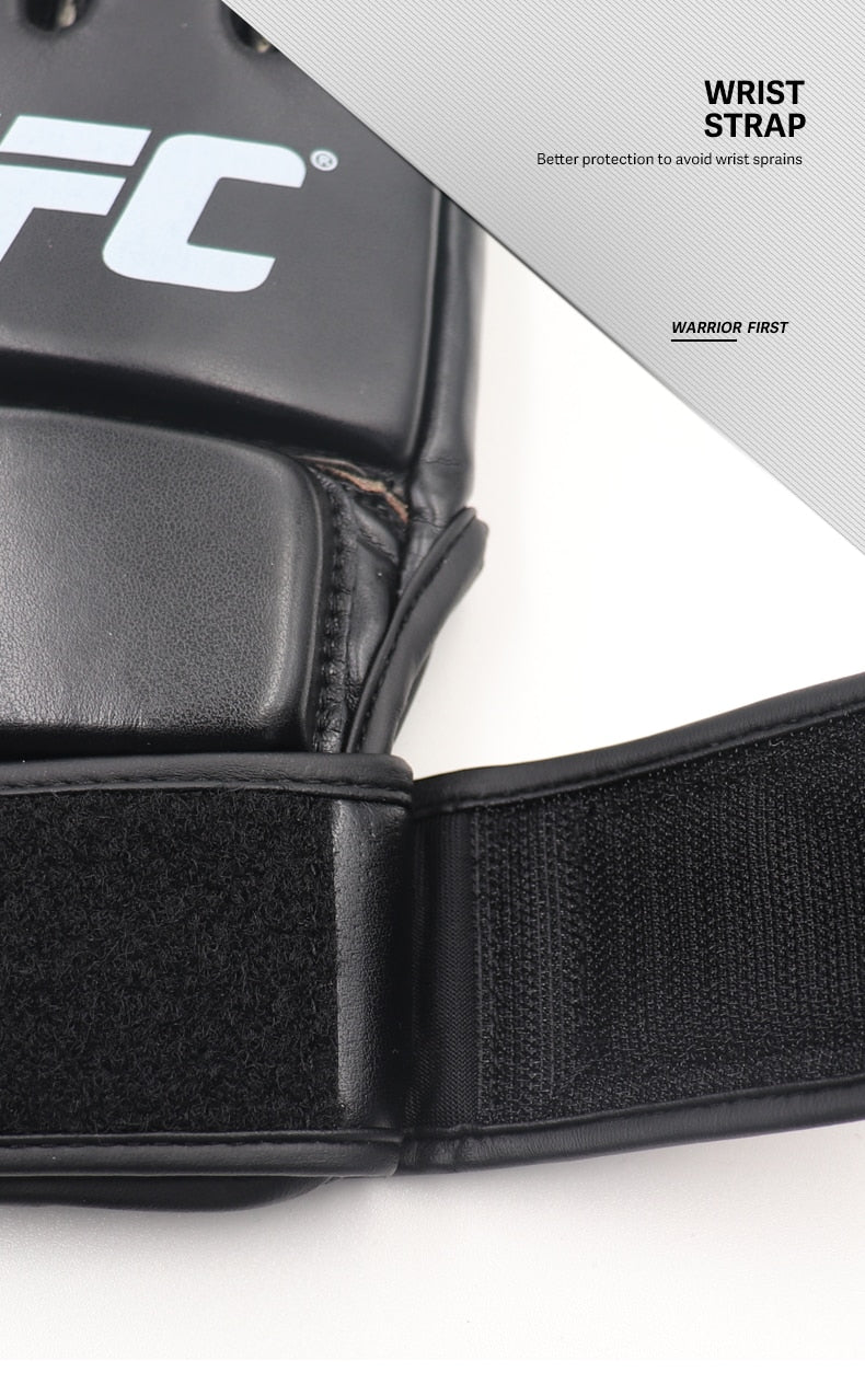 UFC Half Finger Boxing PU Leather Gloves
