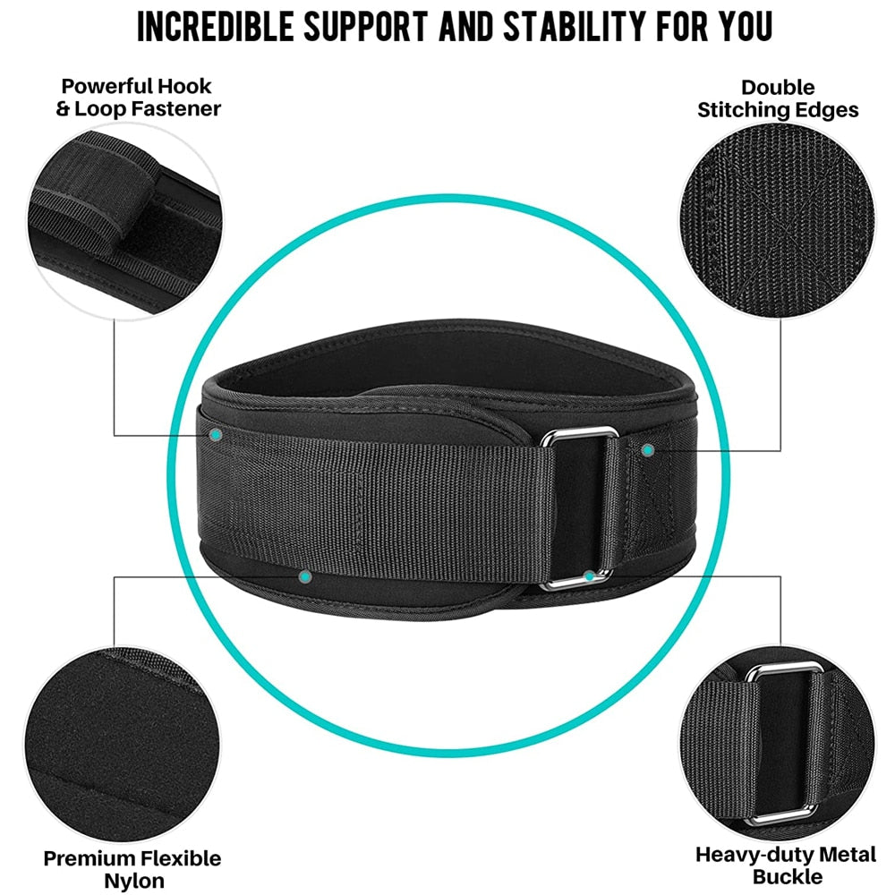 1Pcs Gym Weightlifting Belt Adjustable Waist