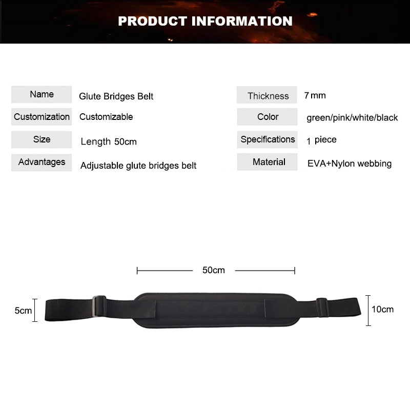Glutes/Bridges/Hip Thrust Weighted Belt