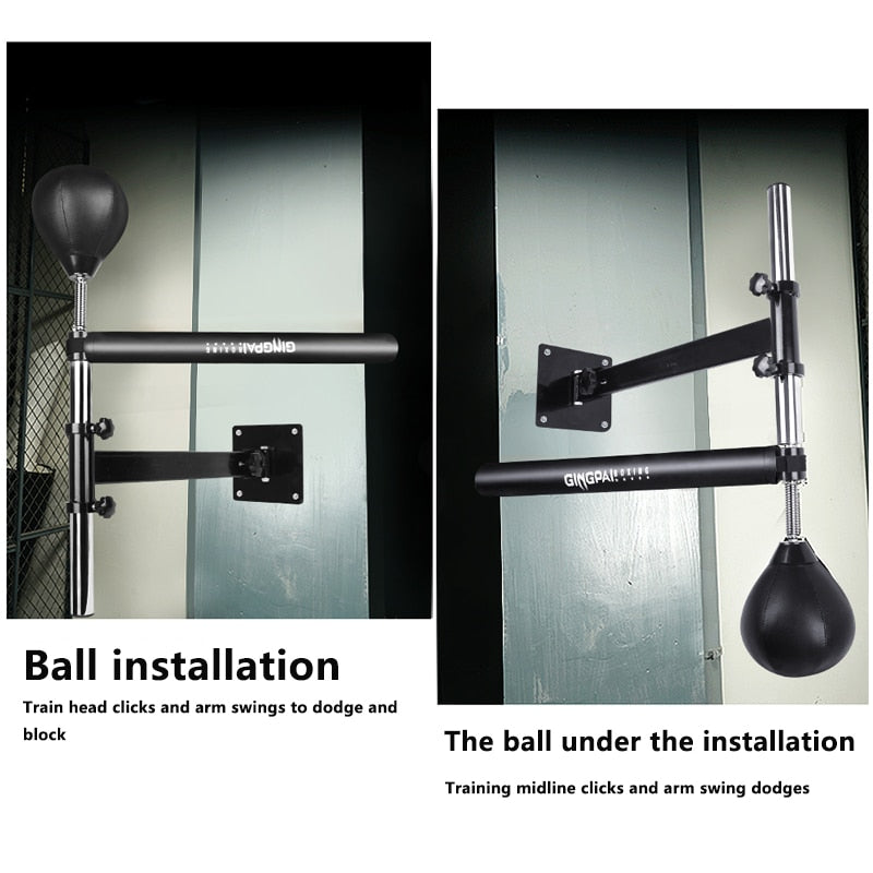 Wall-mounted 360° Rotating Stick Target & Speed Ball For Target Training