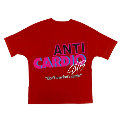 ANTI CARDIO Casual Oversized short sleeves t-shirt